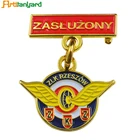 Custom Made Fashion Bird Bow Tie Lapel Brass Plug Pins Pilot Wing Airline Badges