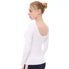 Breathable yoga sport crop top in stock long sleeve yoga crop top with best price sports wear for women