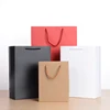 No Minimum Custom Logo Printed Gloss Gift Small Logo Black Paper Bags