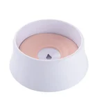 Round splash proof pet dog cat water bowl fountain