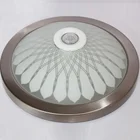 Emergency E27 LED glass ceiling light covers for living room