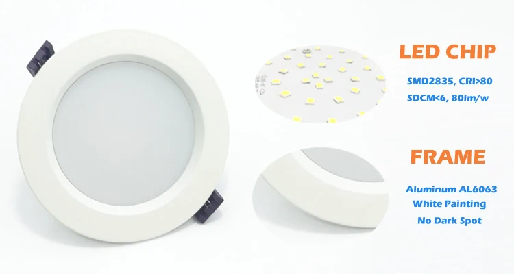CE LVD EMC RoHS approved surface downlight 5inch smd2835 modern 18w led down light