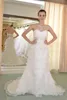 IN STOCK Off-The-Shoulder wedding dress sleeveless floor-length Fan pleats bridal dresses SW85