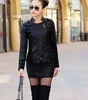 EY0080A New style quilting jacket customized women's PU leather jacket