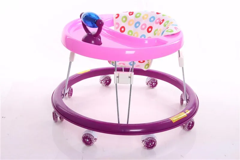 2016 New Model Baby Walker Wholesale Round Rubber Wheel Baby Walker