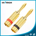 st gold audio red black cable male Banana connector
