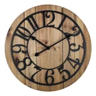 16 inch Pallet Wood Shabby Chic Farmhouse Country Style Rustic Barn Wooden Wall Clocks for Home Decor