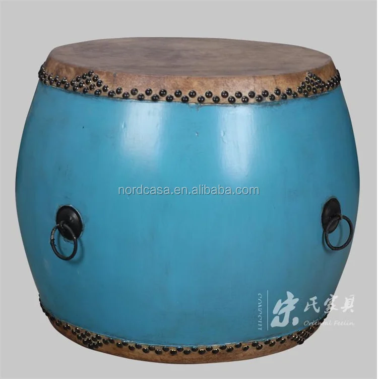 chinese wood drum stool