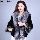 2018 Real Sheepskin fur coat jacket female girls fashion luxurious fox fur collar women short fur coat