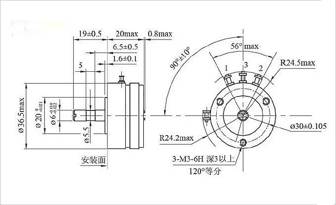 WDD35D4 potentiomètre rotatif de précision plastique conducteur à plusieurs tours 5K 2W 2