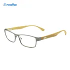 Branded Designer Bamboo Wood Polarized Glass Lens Reading Glasses