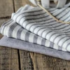 wholesale natural linen tea towels with custom digit printing