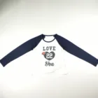 boys clothing knitted print silver heart long sleeve kids tshirt