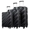 ABS Luggage Sets 3 Piece Travel Bag Hardside Lightweight Spinner Luggage Rolling Trolley Suitcase