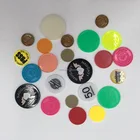 Custom Colored cheap high quality bulk plastic coin