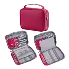 Soft Leather Jewelry Organizer Case Pink Jewelry Packing Pouch