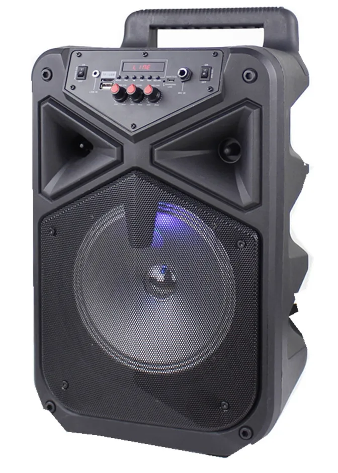 2019 Portable Wireless Speaker Flash Led light Speaker BT with USB/TF/FM Radio/LED display +Remote - ANKUX.COM