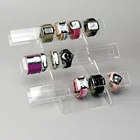 3 Tier Acrylic Bangle Watch Tube Plexiglass Jewelry Display Stand Acrylic Display Rack