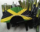 Hot selling custom made wooden flag hand fan as business gift