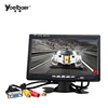 7 Inch VGA Monitor 1024x600 Resolution Display Portable TFT LCD Mini HD Color Video Screen for PC CCTV Home Security with Mount