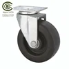 CCE Caster Heavy Duty 6 x 2 Inch Solid Hard Rubber Cart Wheels Casters