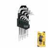 Stock Hand Tool 9 Piece Short Type Torx / Star Key Wrench Set