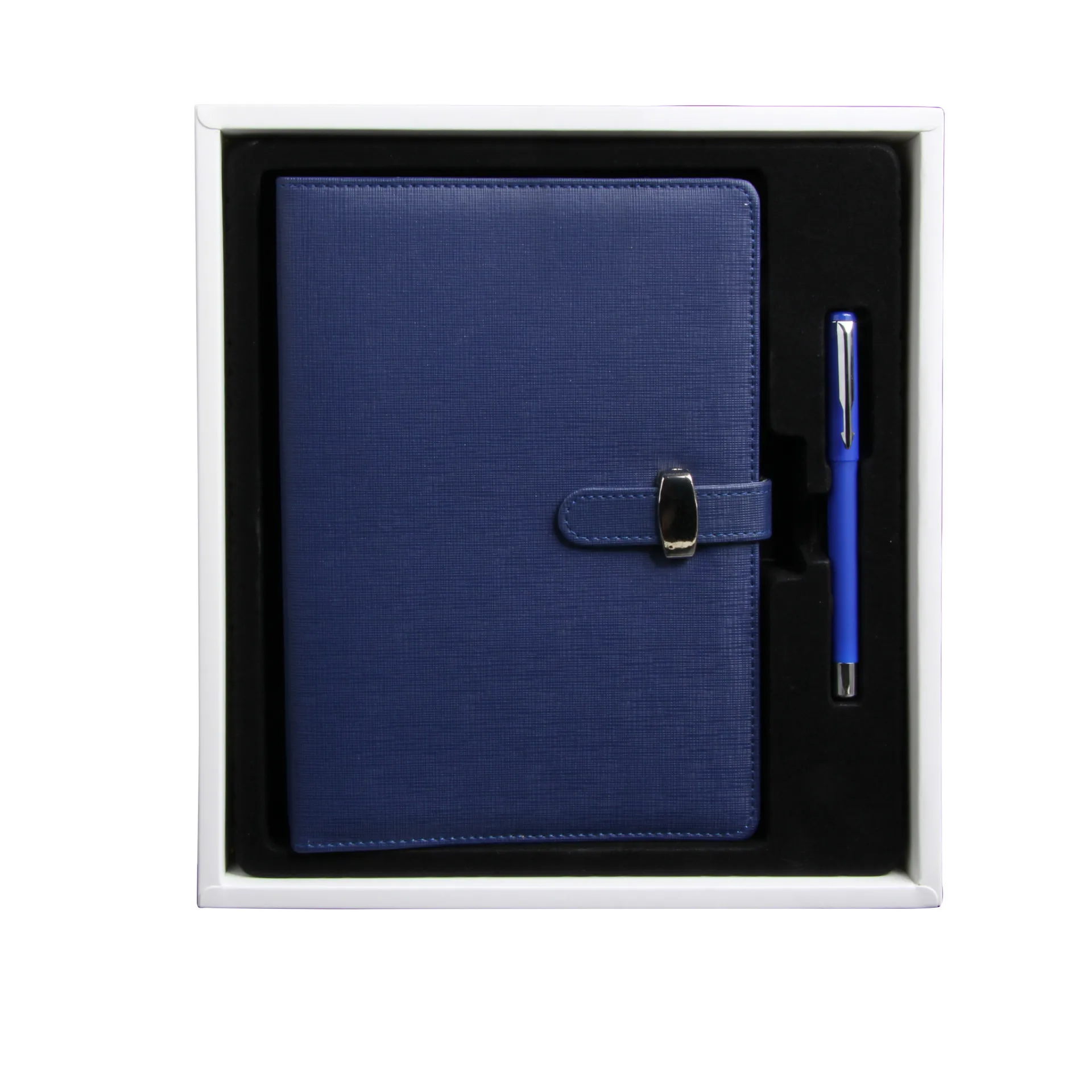custom logo printing notebook pen gift set manufacturer a5