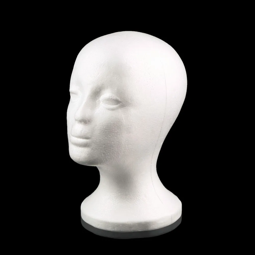 New Female Styrofoam Mannequin Manikin Head maniqui Model Foam Wig Hair Glasses Display Hot Worldwide