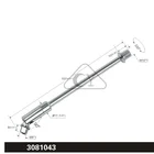 3081043--Long body /M8 thread with metal ring swivel joint use for light/led/lamp system