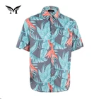 Best selling custom cheap casual summer floral printed light color shirts for men