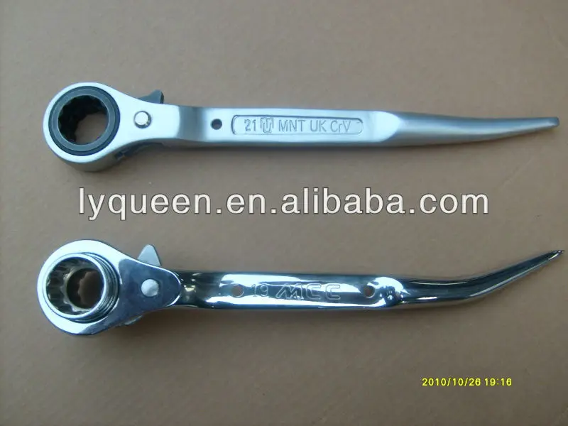 19-22mm Scaffold Podger Ratchet Spanner Ratcheting Socket Wrench Heavy Duty