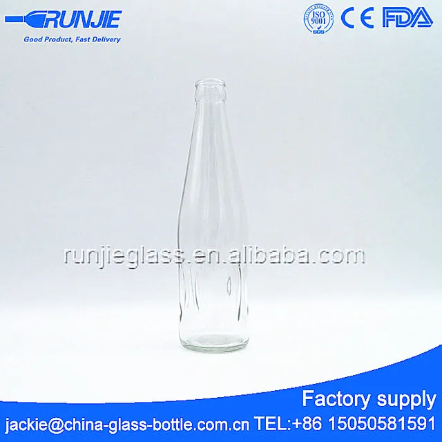 2015 high quality flint glass beer bottle 300ml