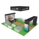 Detian Offer custom trade show equipment stand exposition aluminium in black
