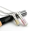 fashion perfume pendant necklace bottle shaped stainless steel pendant jewelry