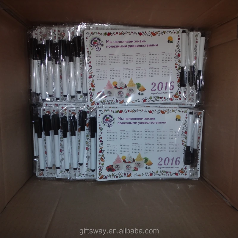 Guangzhou giftway handwerk fabrik maßgeschneiderte dry erase board magnettafel für kühlschrank