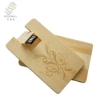 Oem Custom Logo Wooden Card Usb 2.0 Flash Memory Stick