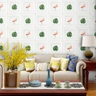 Flamingo fashion plastic 3d design wall panels decorative wallpaper for bar