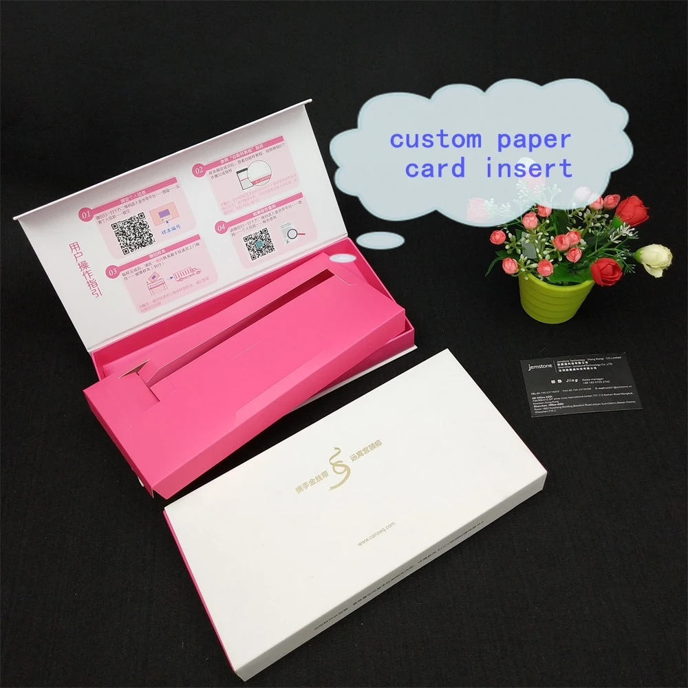 printed with foam insert white cardboard magnetic gift box