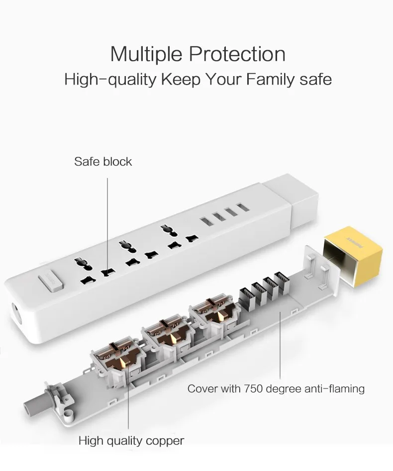 リマックスビジネス延長電源ソケット付き3プラグと4 usb充電器仕入れ・メーカー・工場