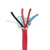 Fire Alarm Cable 18 AWG, 16 AWG, 14 AWG & 12 AWG 2 & 4 Solid Copper Conductors Shielded 1000' Red