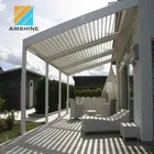 Rain and wind resistance comfortable wall mounted gazebo