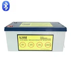 Li+AGE 5 Years Warranty Lifepo4 12v 200ah battery pack with free bluetooth