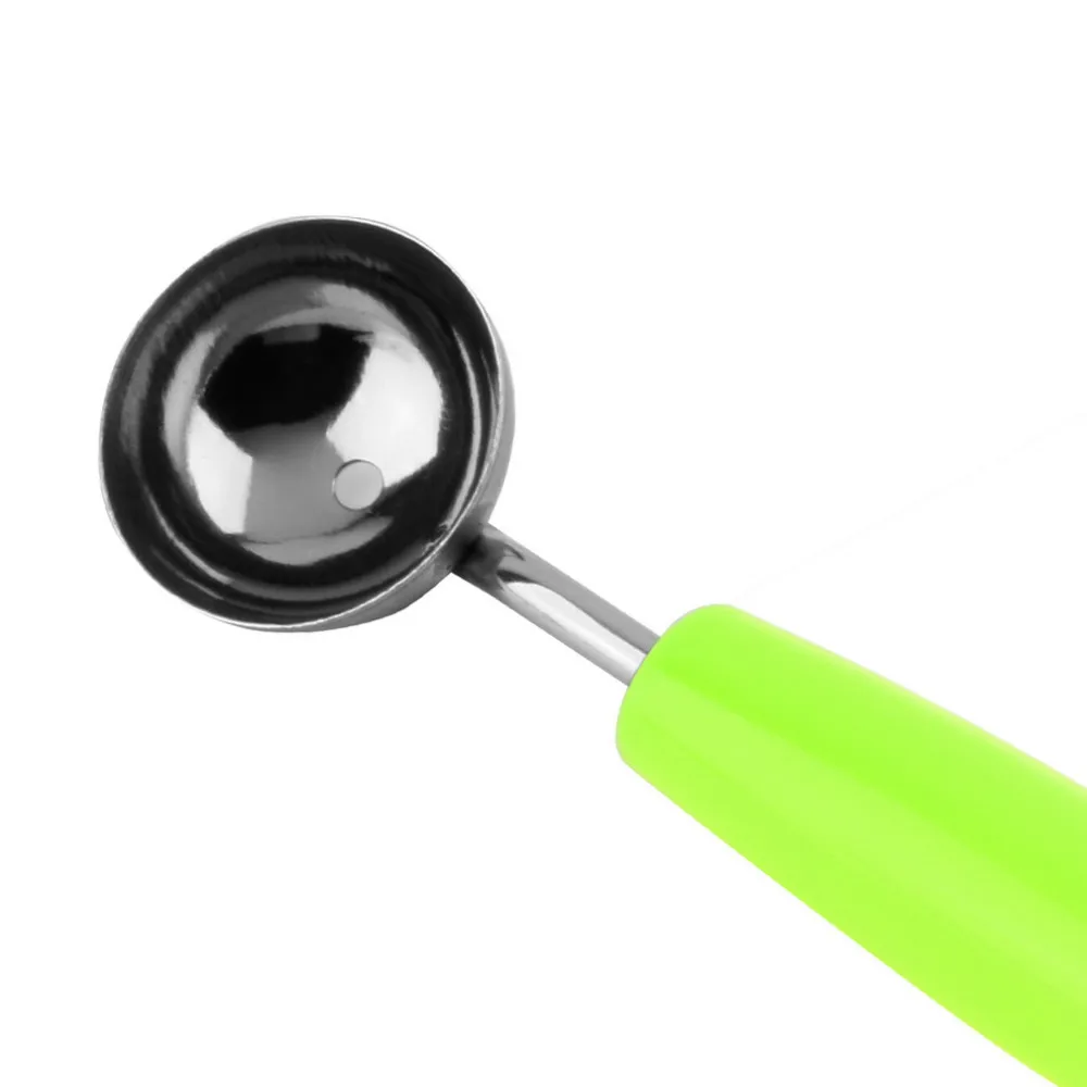 2 in 1 Dual Head Fruit Melon Ice Cream Scoop Spoon Ball Baller Carving Knife