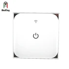 App wifi remote control wireless touch glass screen home automation smart 1 gang wall switch