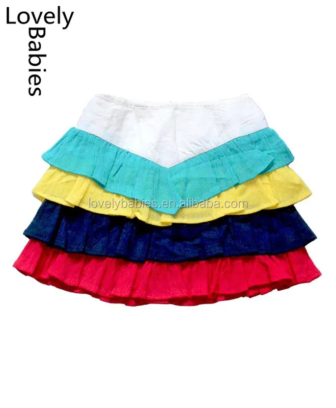 Cheap Girls wearing short skirts 2016 baby ruffle and block tiered mini
skirt