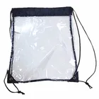 Cheap Promotional Custom Printed Pull Rope Style Transparent PVC Camp Bag