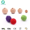 Baby Teething Natual Wood Bead Large Bulk Round Beech Wooden Beads for Jewelry Making