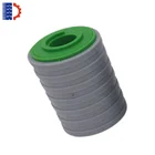 rolled plastic conveyor running roller rubber top wheels for belt conveyor system