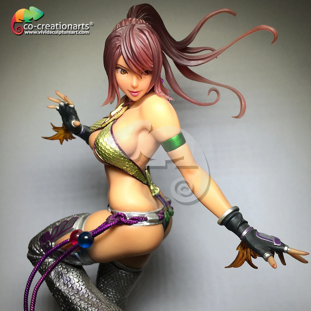 fiberglass game girl statue christie tekken fighter