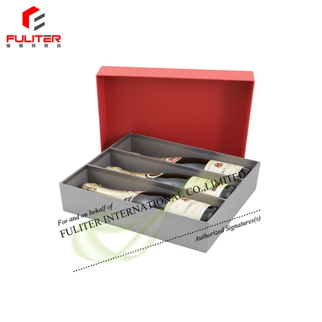 wholesale personalized custom paper wine bottle gift box alcohol